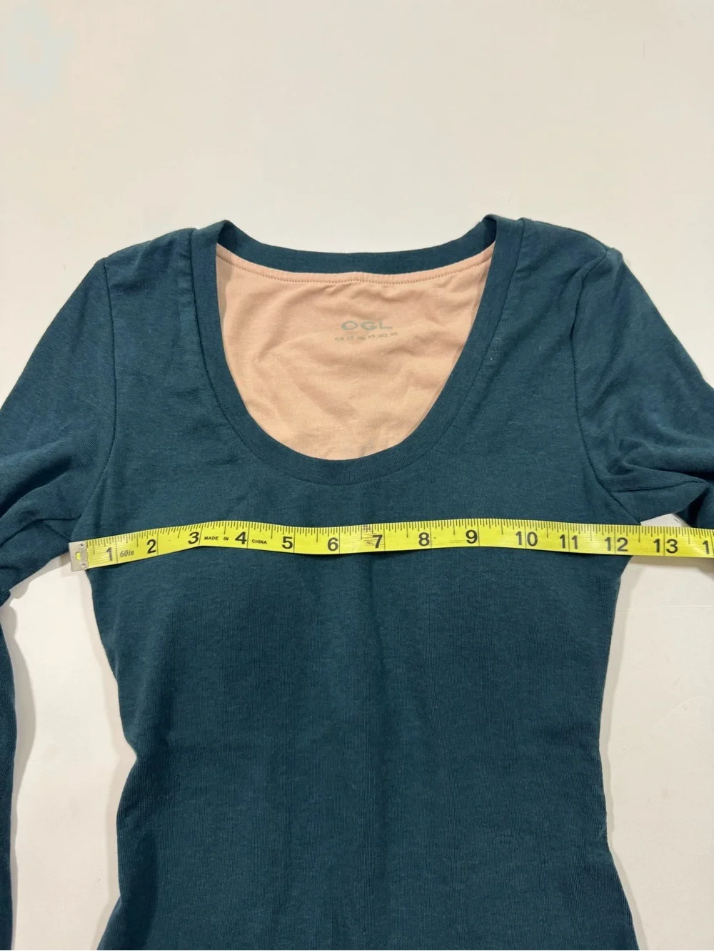 OGL Casual Fitted Everyday Bra Top Long Sleeve
